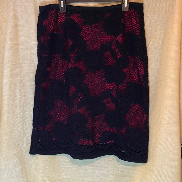 Anni Kuan Black and red skirt size 12 - Picture 2 of 4